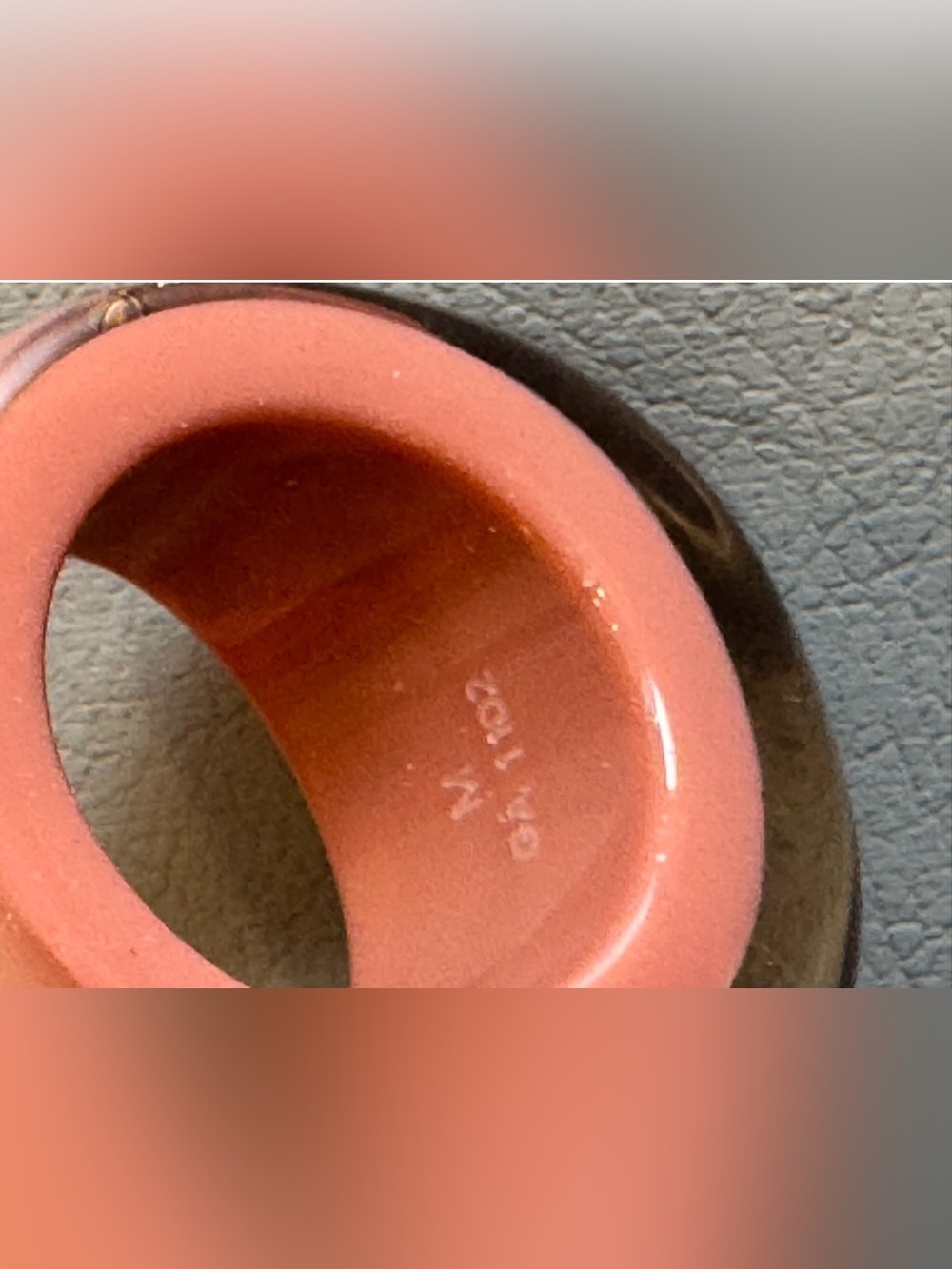 Louis Vuitton Rose Inclusion Resin Ring - Picture 8 of 11